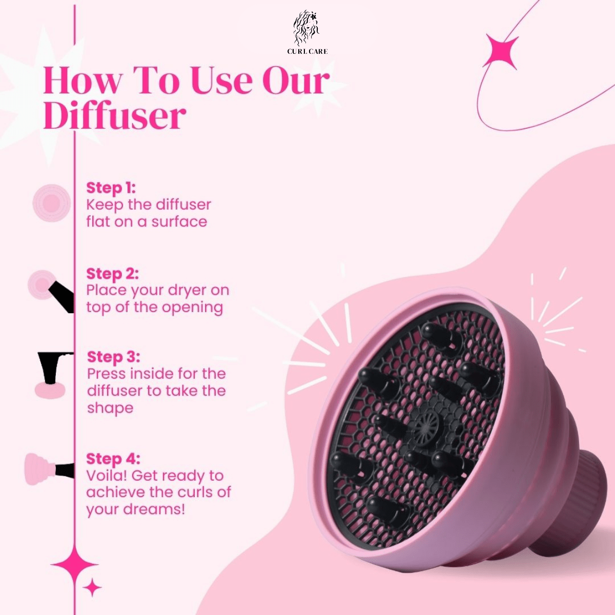 Styling Combo (Curl Cream + Diffuser) - Curl Care